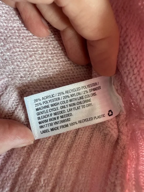 wild fable Striped Cropped Cardigan in Burgundy, Yellow & Pink - Picture 3 of 3